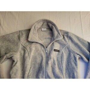 Columbia Jacket Women's Size Large Gray Fleece Full Zip Outdoors Casual